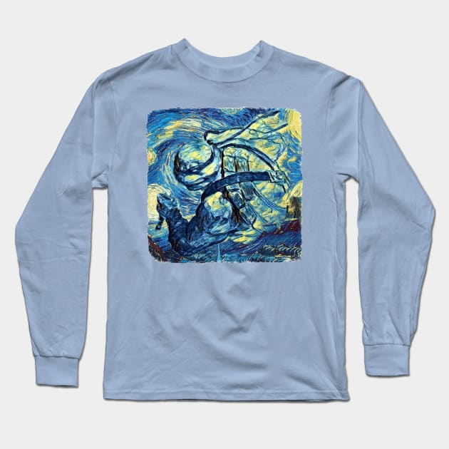 TMNT Ninja Turtles Van Gogh Style Long Sleeve T-Shirt by todos